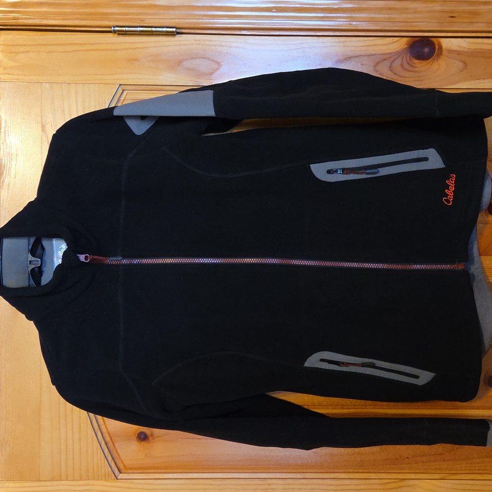 Womens Black Fleece Jacket Small Thermal Polartec 200 GrandTeton Cabelas NWT $80